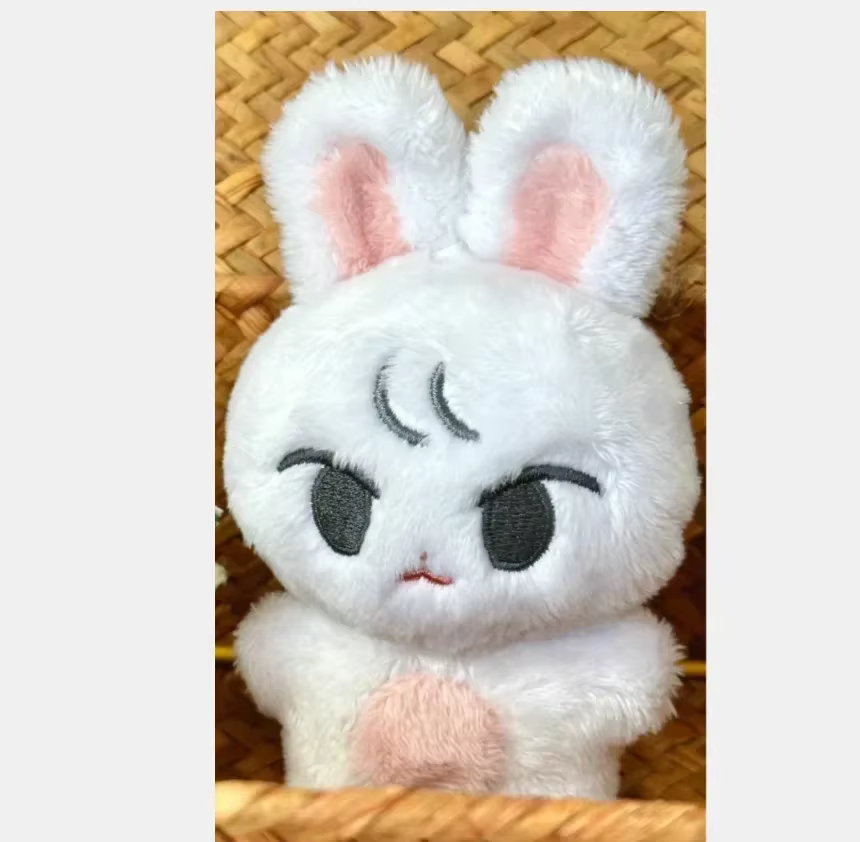 Llavero de peluche conejo rosa – Suave y blandito para niños - imagen 3