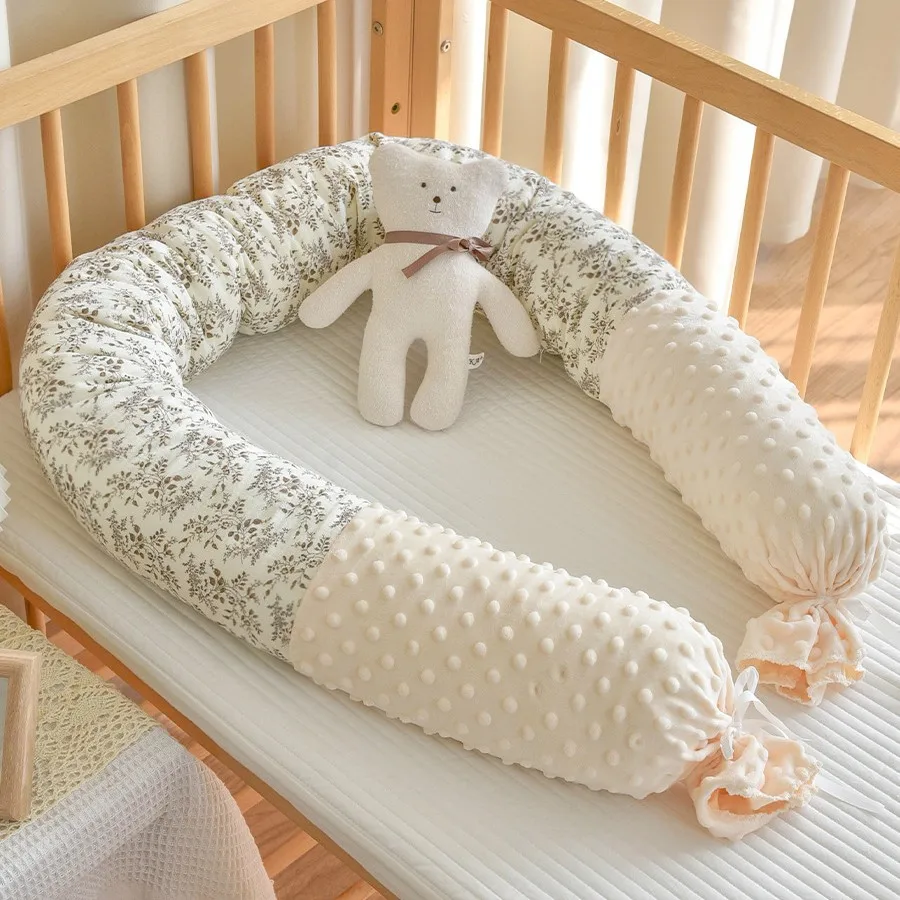 Valla de seguridad para bebé en algodón - Almohada lateral relajante - imagen 5