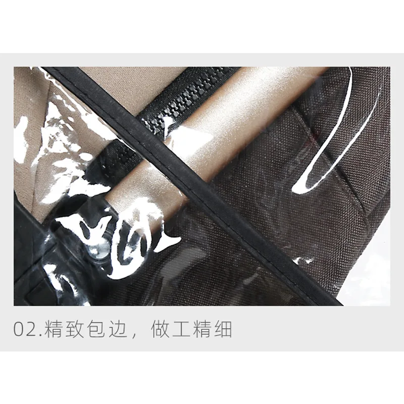 Cochecito cubierta de lluvia cochecito parabrisas universal para niños bebé bb dosel impermeable impermeable material EVA - imagen 4