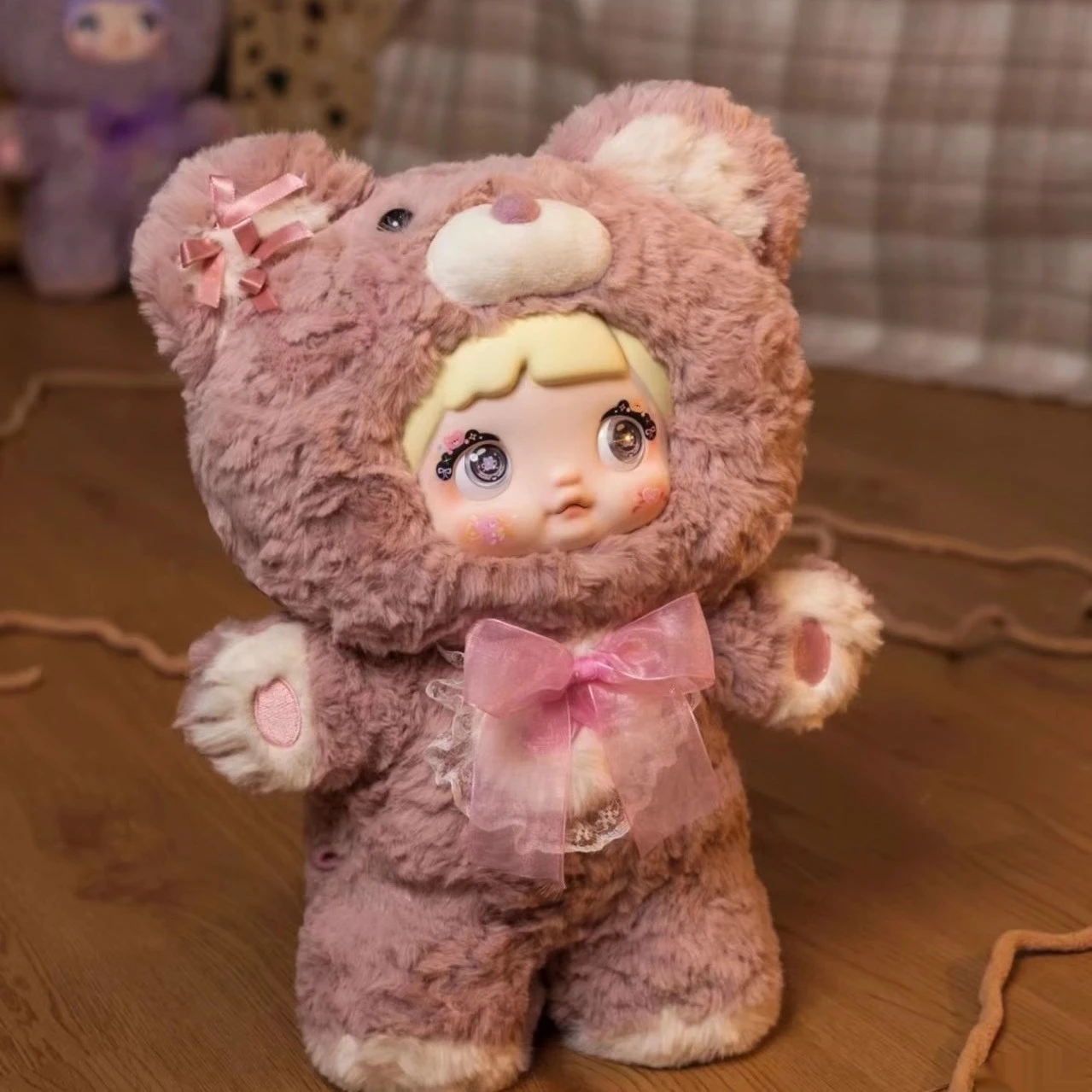 Nommi 400% caja ciega Goodnight Bear Series Kawaii muñecas de vinilo decoración de habitación colección adornos caja misteriosa juguetes regalos de navidad