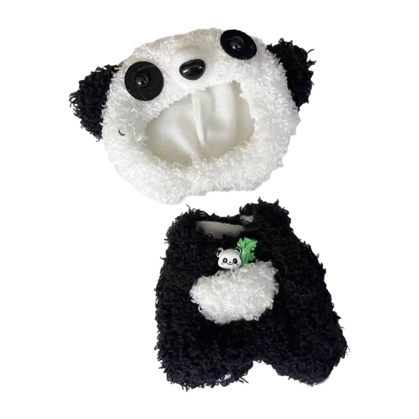 Plush Doll Clothing Imagination for Kids Birthday Gift Coordination Flexibility Fashion Hands on DIY Dress up for 6.69inch Doll