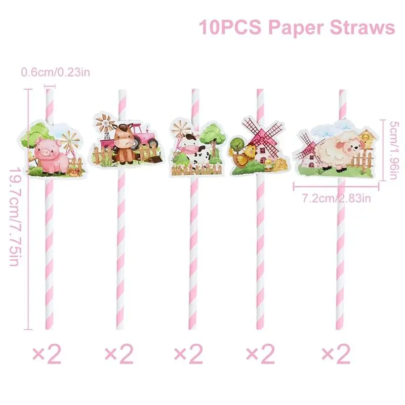 10pcs straws