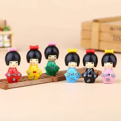 Figurita japonesa para niña - decoración mini bonsái y jardín de hadas