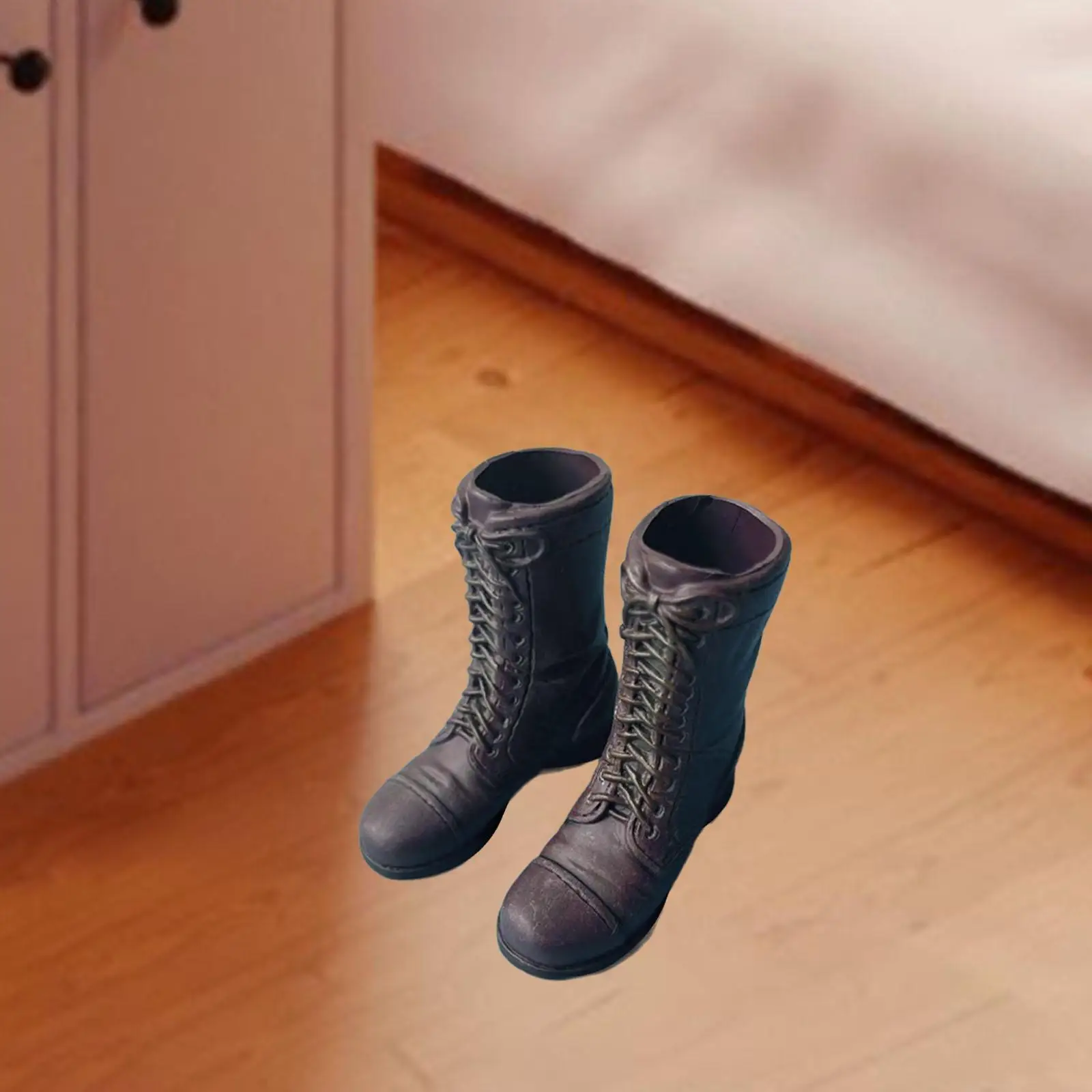 1:6 Scale Short Tube Boots Low Heel Boots, Dolls Dress up Accessory Shoes for 12'' inch Male Action Figures Accessory