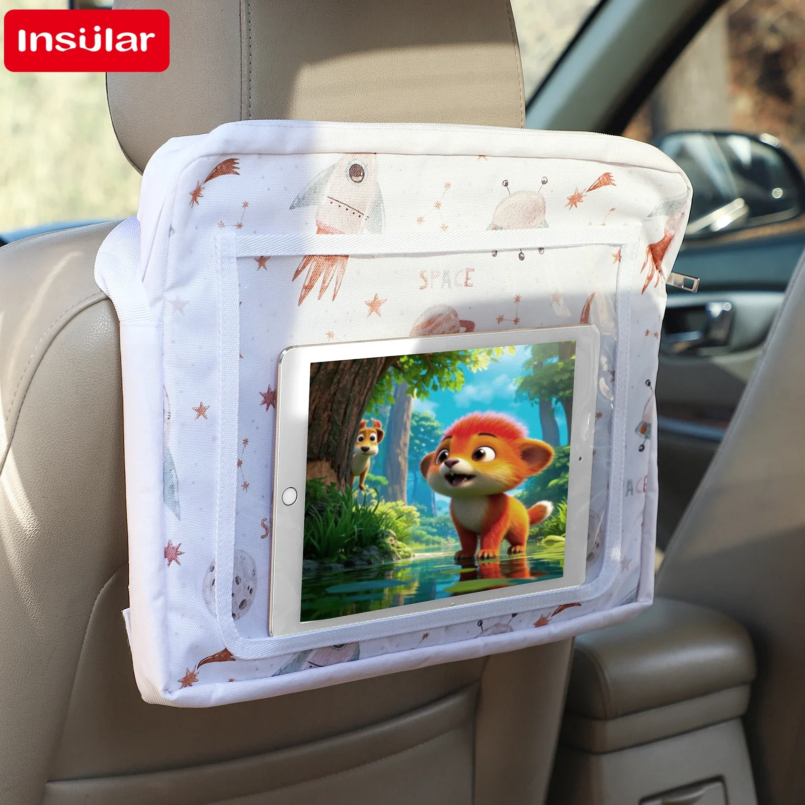 Tablero de escritura, bandeja de viaje, coche para niños, tablero de dibujo portátil, bolsa de almacenamiento de juguetes, tableta, ordenador, capacidad, bolsa fija, tablero de dibujo