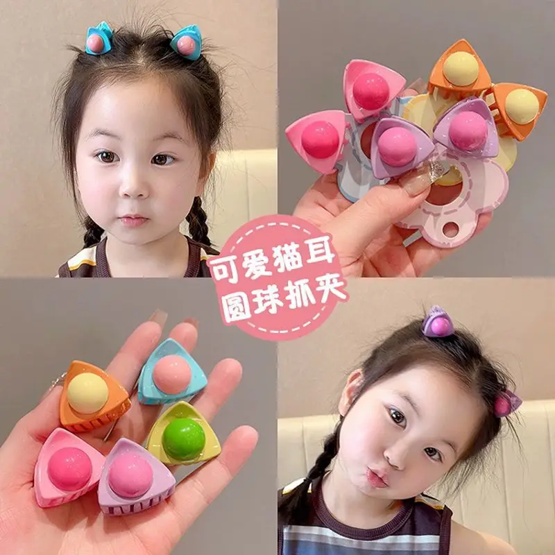 Horquillas para el pelo para niños, garras, nuevas orejas de gatito, pinzas para rascar, flequillo de verano para bebé, lindos accesorios para el cabello pequeños, mujeres - imagen 4