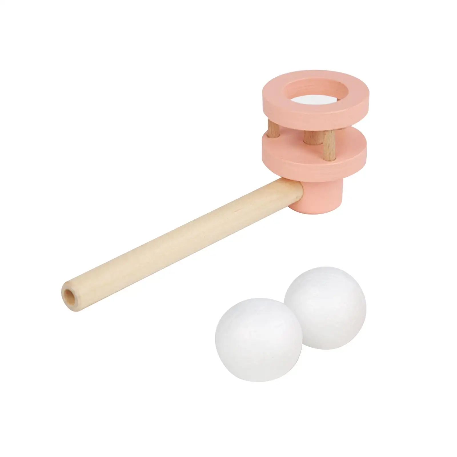 Wooden Balances Blowing Toy Wooden Toy Montessori Breathing Exerciser Device for Communication Activity Gathering Party Children