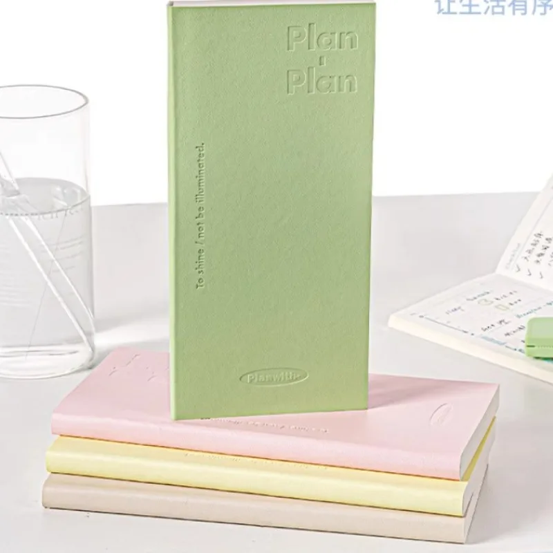 Libro planificador semanal de 80 hojas, cuaderno para chica, manual de semanas Kawaii, regalo de graduación atractivo, Plan diario, semanal y diario