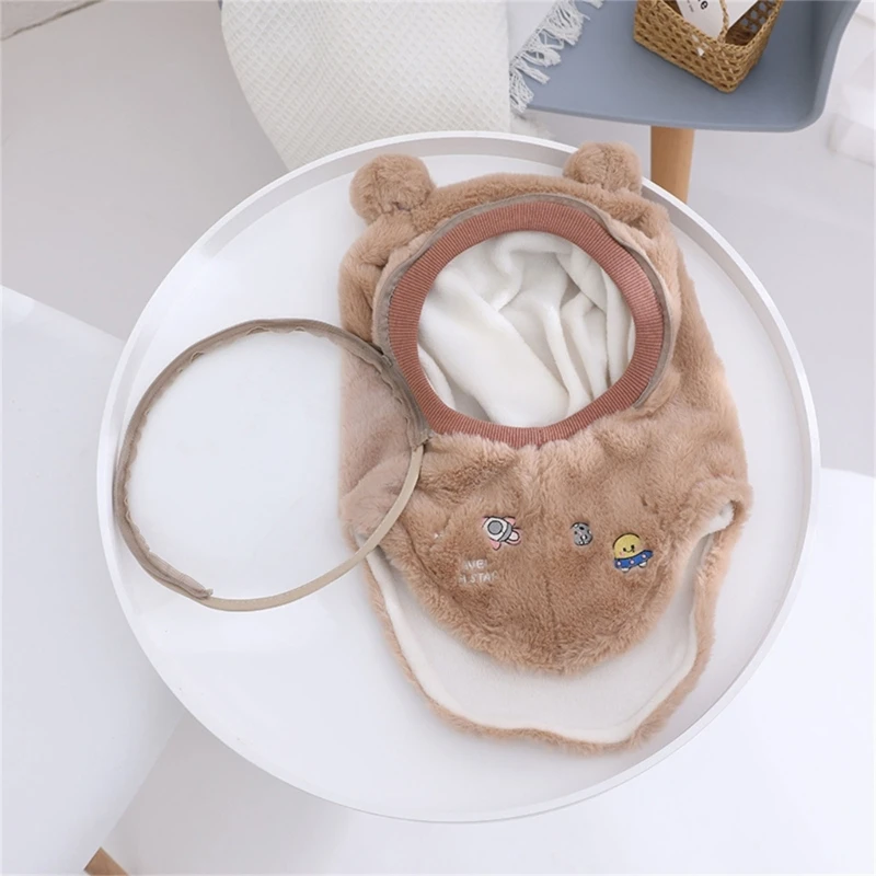 Máscara capucha y cálida a prueba viento para niños, bonita máscara con orejas a prueba viento para niños, gorro - imagen 4