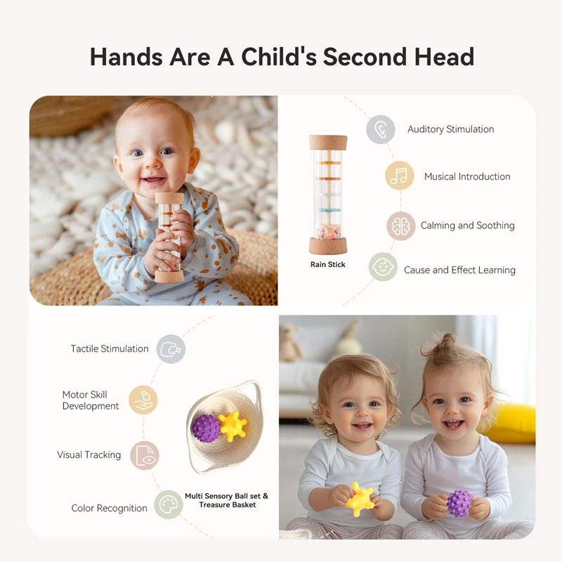 Juego de juguetes Montessori, juegos de rompecabezas de múltiples usos, juguetes para crecimiento del bebé, tarjeta conmemorativa de kilometraje y juguete de educación temprana, regalo para bebé - imagen 4