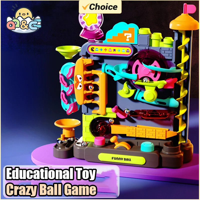 Rompecabezas pista de pelota carrera bloques de construcción laberinto embudo bloques deslizantes DIY ladrillos montar juego de mesa juguetes modelo a granel juguete para niños