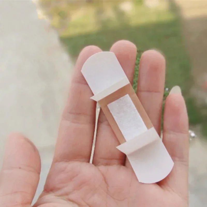 100 Uds tirita impermeable transpirable cojín yeso adhesivo herida hemostasia pegatina banda vendaje de primeros auxilios gasa médica - imagen 5