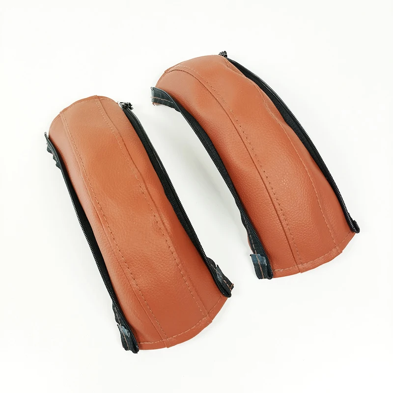 Funda de cuero PU para cochecito Cybex Balios S, funda protectora para pasamanos de mamá, cubierta de barra de empuje para cochecito de bebé con cremallera - imagen 4