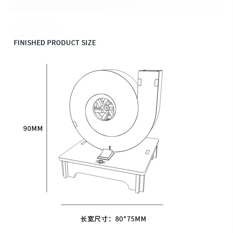 1 Uds DIY suspensión neumática eléctrica soplador de bolas Kit de experimentos científicos juguete educativo STEM para niños proyecto de tecnología práctica - imagen 3