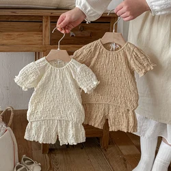 Conjunto bebé algodón verano camiseta y pantalón corto