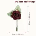 red corsage 1pc