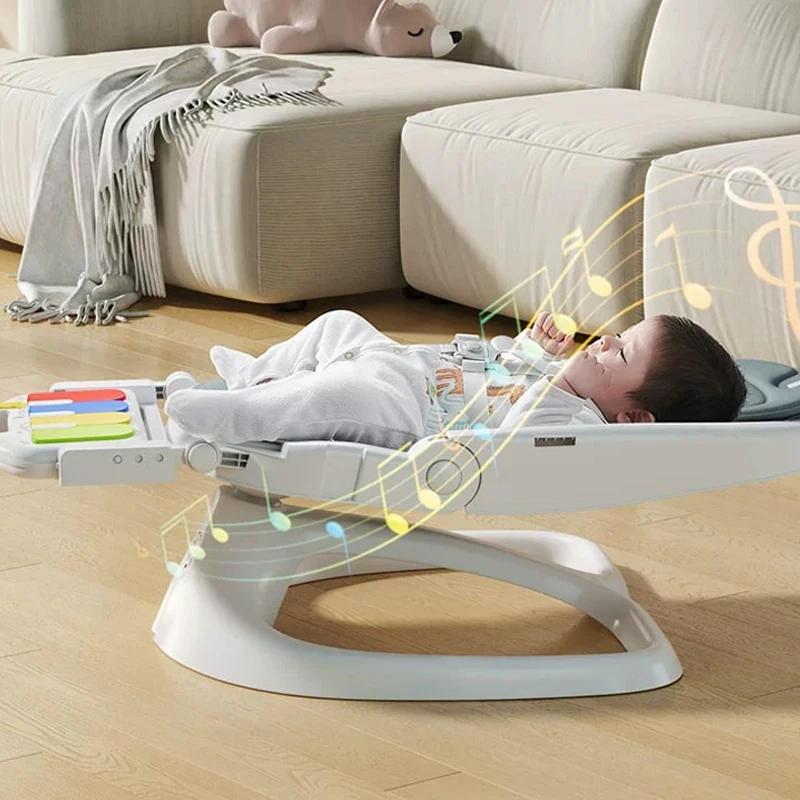 Mecedora eléctrica para bebé con vibración y música Bluetooth - imagen 4