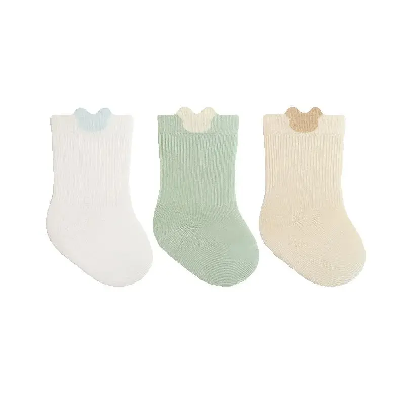 Calcetines suaves sin costuras de algodón peinado para bebé - imagen 2