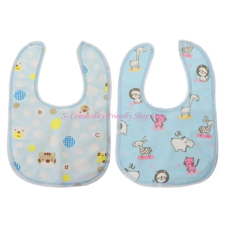 85ae Color aleatorio Estilo aleatorio Babero Babero impermeable para bebé Aleardado Impresión Toalla Multi Color - imagen 5