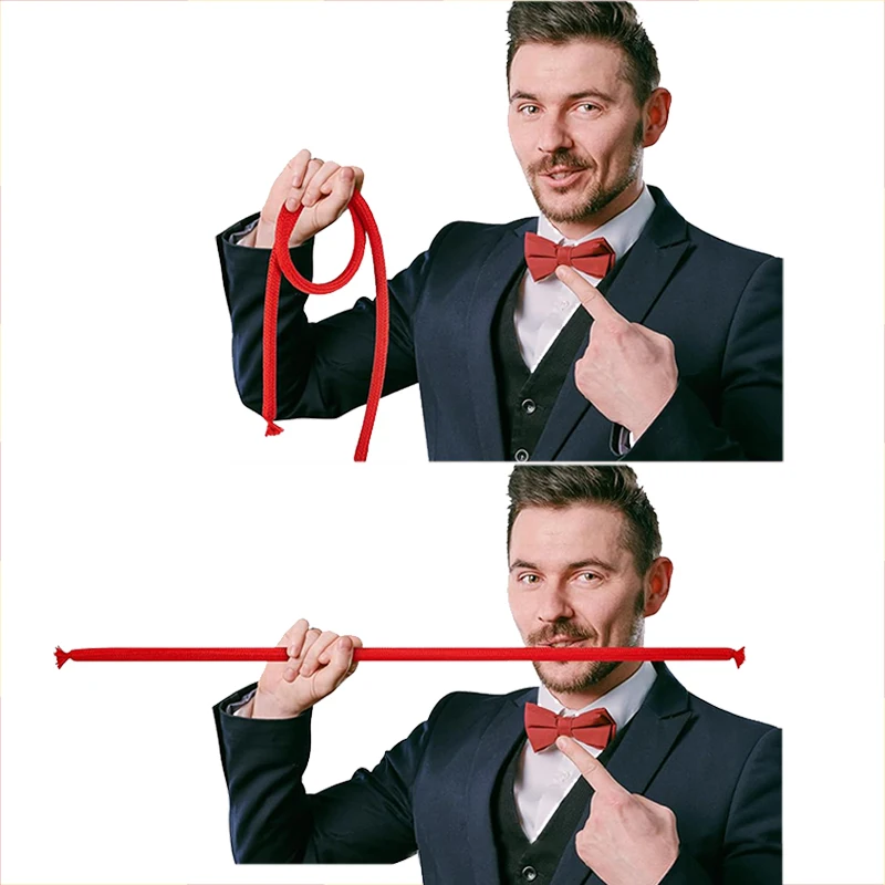 1/2/4 Uds. Truco de cuerda india, accesorios mágicos de primer plano, cuerda de cambio suave y dura, puesta en escena, fiesta, entretenimiento, espectáculo de magia TMZ - imagen 3