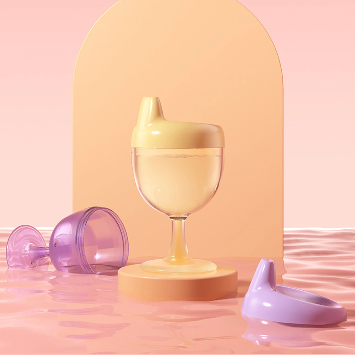 Taza para bebé de nuevo estilo de 150ml, taza de pico de pato para bebé adecuada para aprender y entrenar jugo potable leche y agua plástico duradero - imagen 5