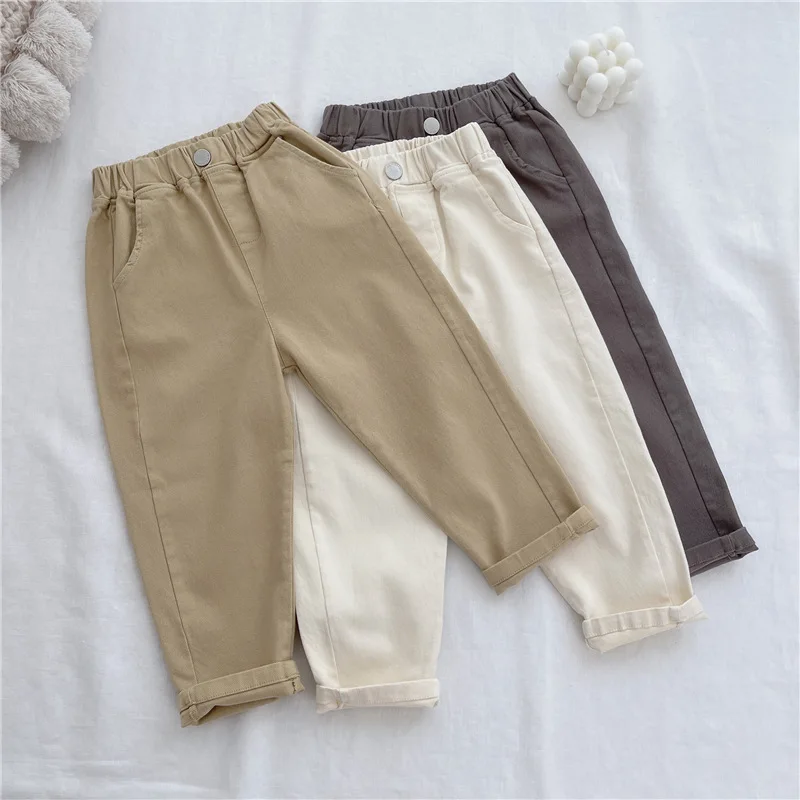 Pantalones holgados de algodón para niños y niñas – Verano informal