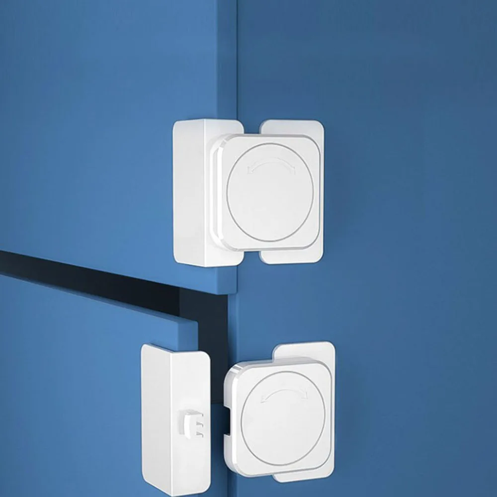 Cerradura de refrigerador para el hogar, cierre de seguridad para niños, antiapertura para bebé, cerraduras de puerta de congelador, hebilla de gabinete multifuncional, protección para niños pequeños