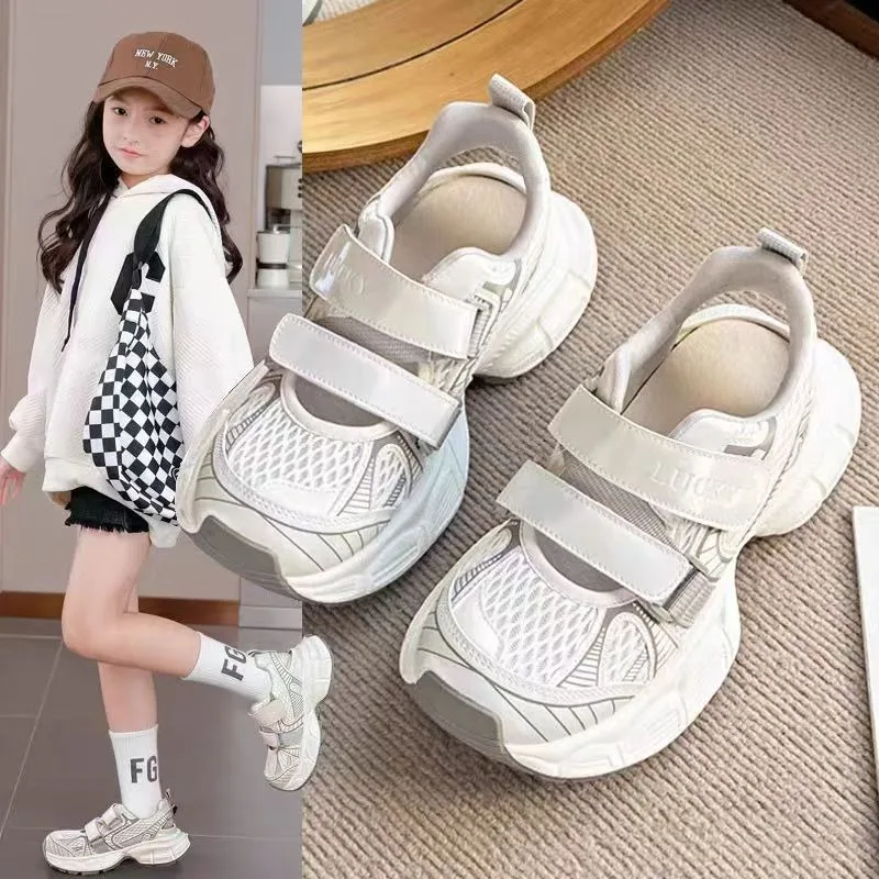 Sandalias de malla transpirables para niñas – Suela antideslizante - imagen 2