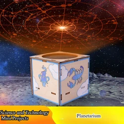 Proyector de estrellas DIY para niños, juguete planetario, Kit de vástago de luz de constelación, experimento científico de astronomía, regalos educativos de aprendizaje