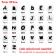50Pcs-mix letters