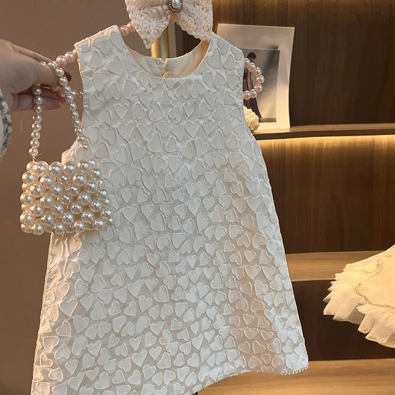 Vestido de niña clásico elegante de fiesta para boda princesa