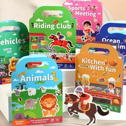 Libro pegatinas reutilizables niños silicone - Juguete sensorial