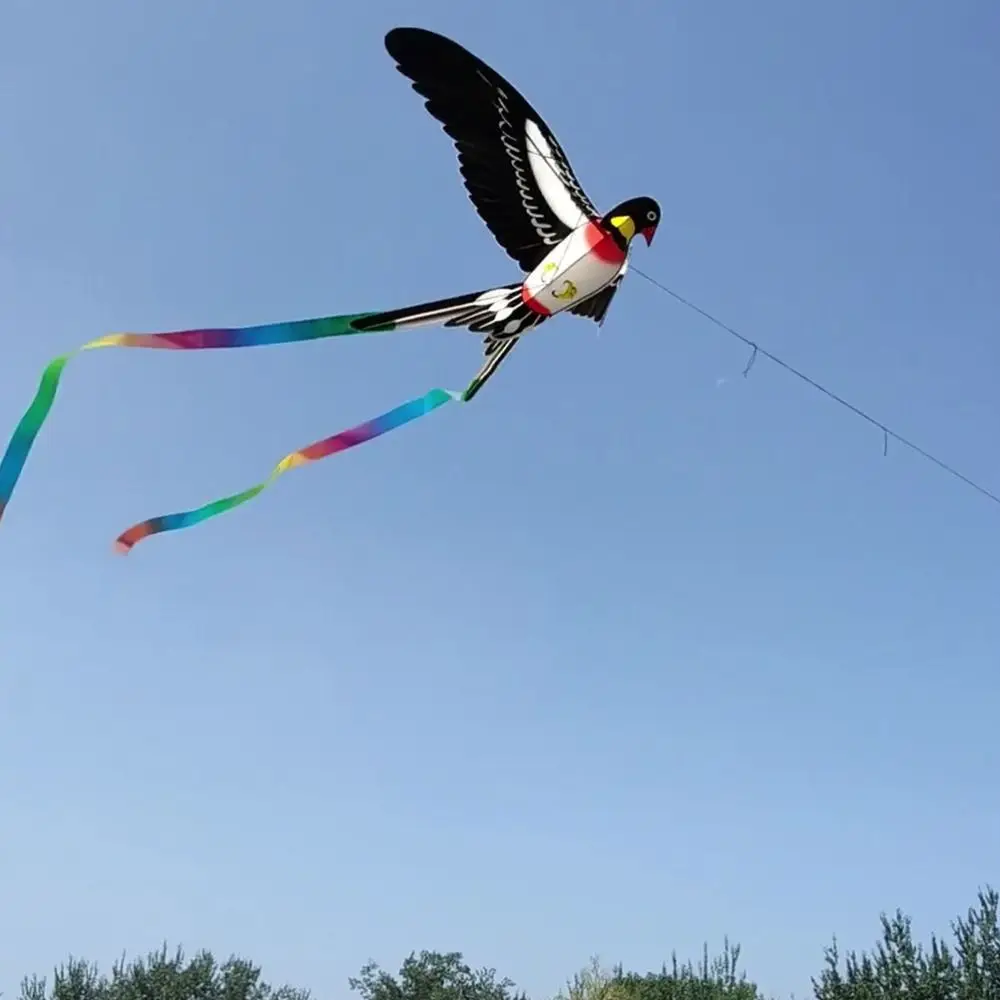 Cometa de águila de plástico de 30 metros, loro, águila, golondrina, avión, mariposa, dibujos animados, pipas de águila grandes, juguete dinámico DIY, cometas de pájaros voladores - imagen 4