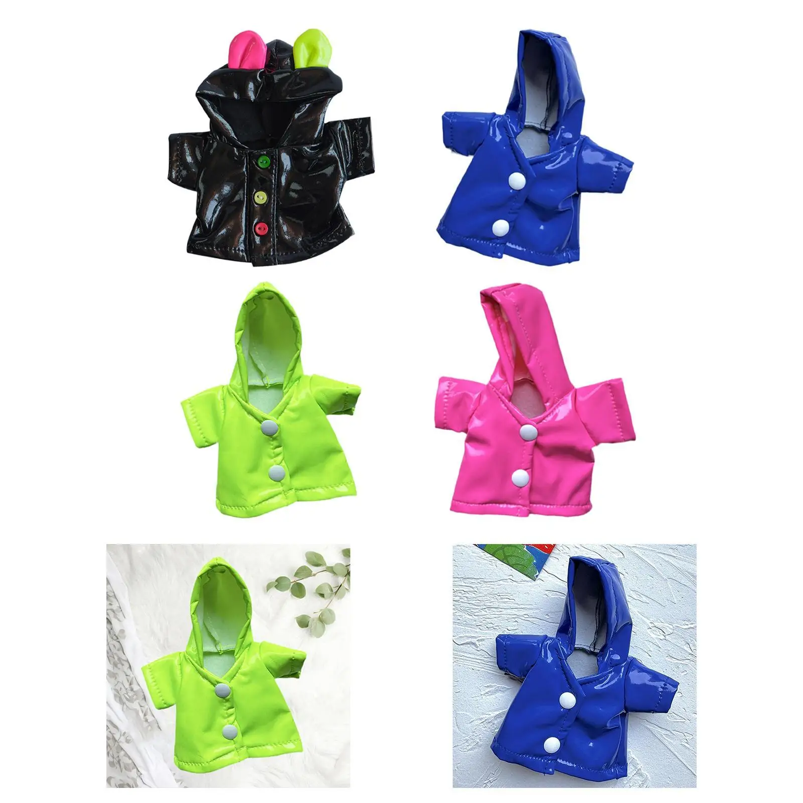 Stuffed Animals Clothes Cute Fashion Costumes Cute Comfortable Dress up Doll Raincoat Toys Accessories for Girls Gifts Kids