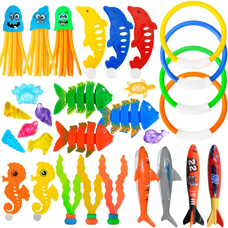 Set buceo infantil para piscina – Juguetes verano colores vivos