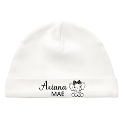 Gorro de llegada personalizado para bebé con nombre - Primer sombrero