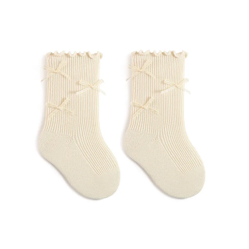 Calcetines con lazo para niños – Algodón suave primavera - imagen 2