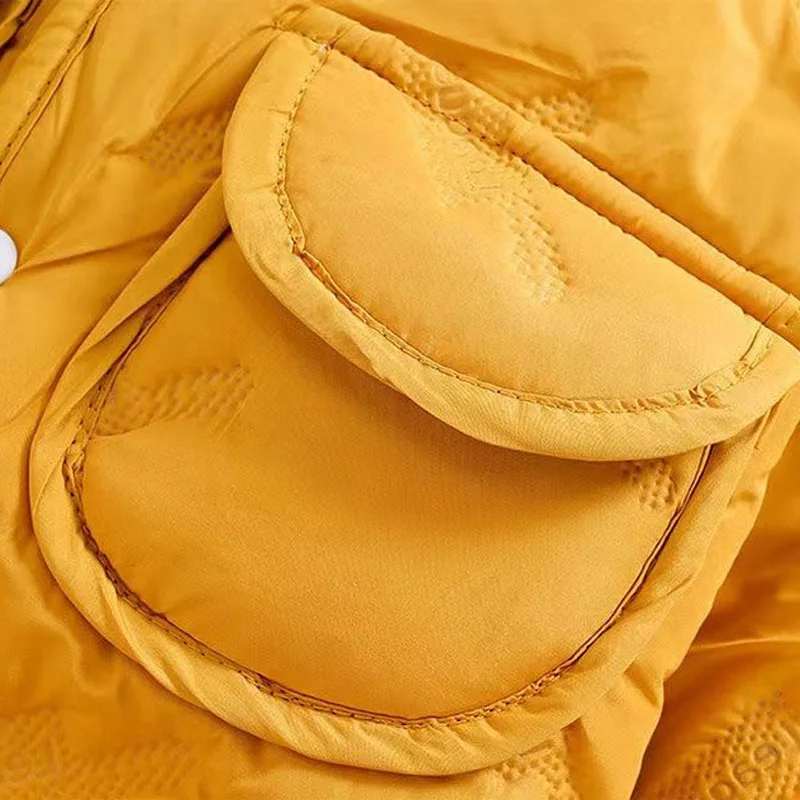 Traje cálido acolchado para niños y niñas, ropa informal de Color puro, Tops, pantalones, ropa de manga larga transpirable, Otoño e Invierno - imagen 4