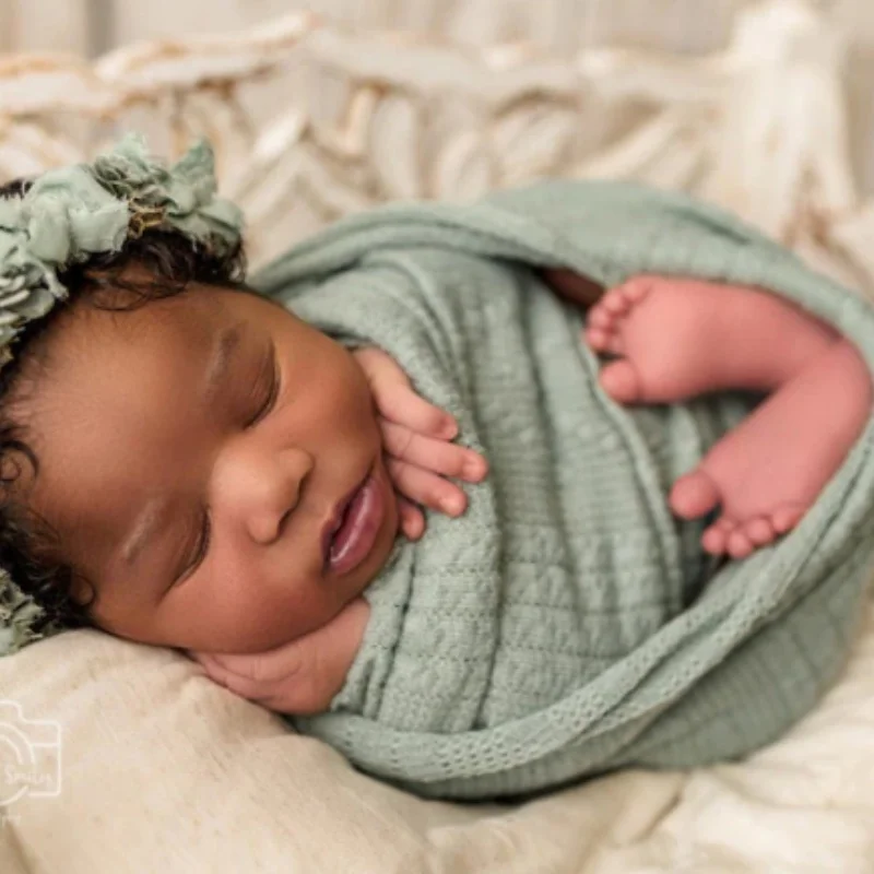 2 unids/set de accesorios para sesión de fotos de recién nacido, envolturas elásticas informales de Color sólido para bebé, mantas + almohada, accesorios de fotografía infantil - imagen 4