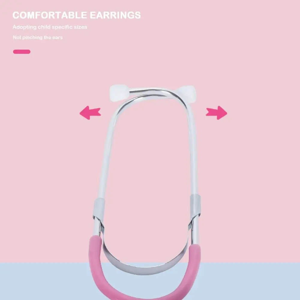 Juguete de estetoscopio multicolor DIY, accesorios de estetoscopio de plástico de imitación, juguete de médico de imitación, juegos familiares para padres e hijos - imagen 4