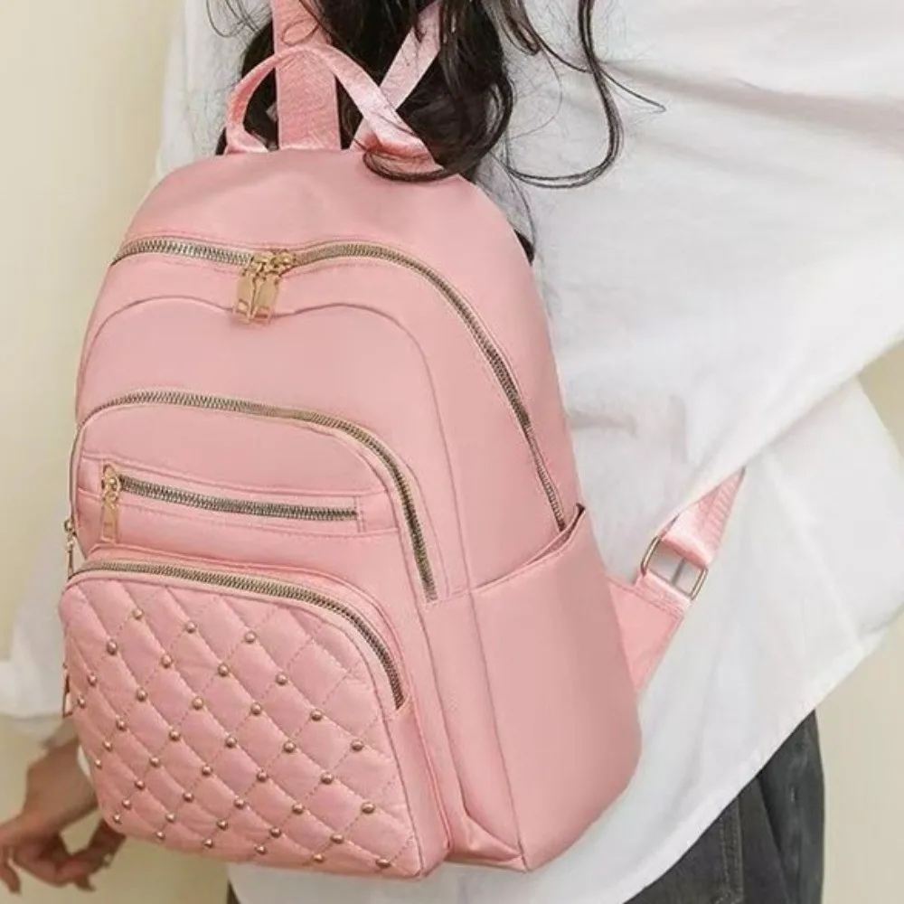 Mochila clásica Vintage a la moda, elegante mochila con múltiples bolsillos para mujer, bolso de viaje con correas ajustables para niñas - imagen 3