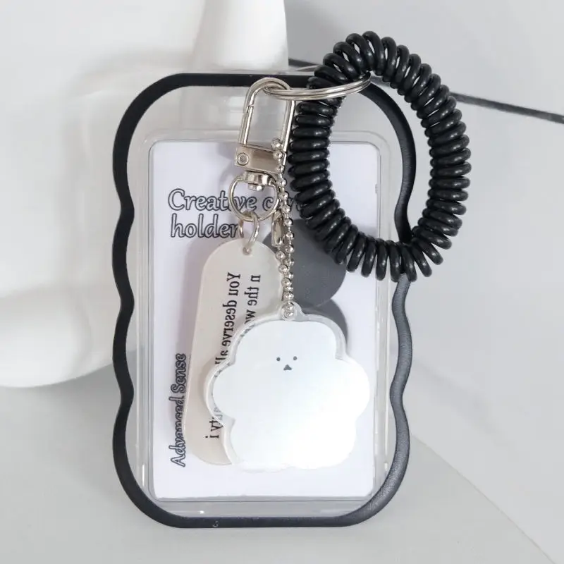 Soporte para sesión fotográfica Kpop de diseño creativo, tarjetero transparente, llavero, fundas para fotos, tarjeta de autobús, funda para tarjeta de estudiante, Protector de fotos - imagen 2