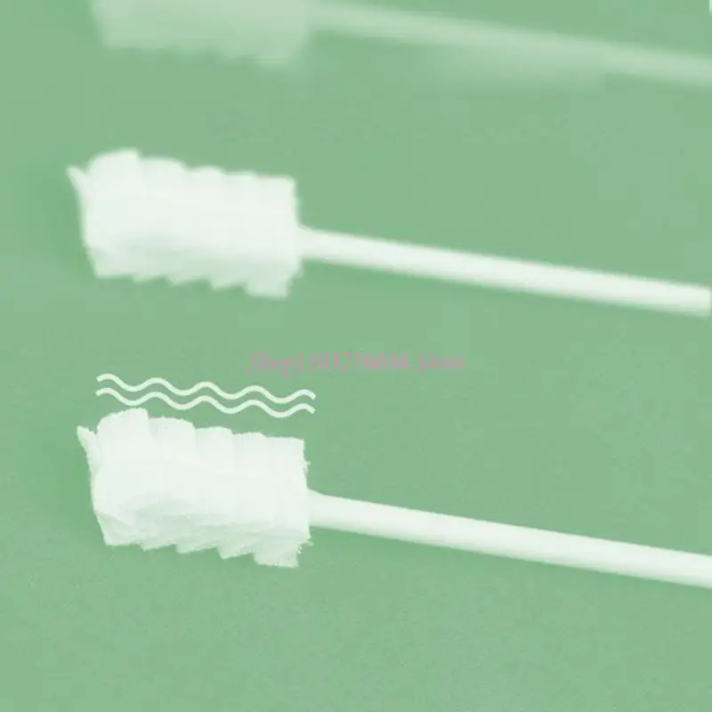 R6FD 30 PCS/Box Cleaner lengua para bebés Gasza desechable Cepillo dientes Varilla infantil limpieza Peque Dental - imagen 4