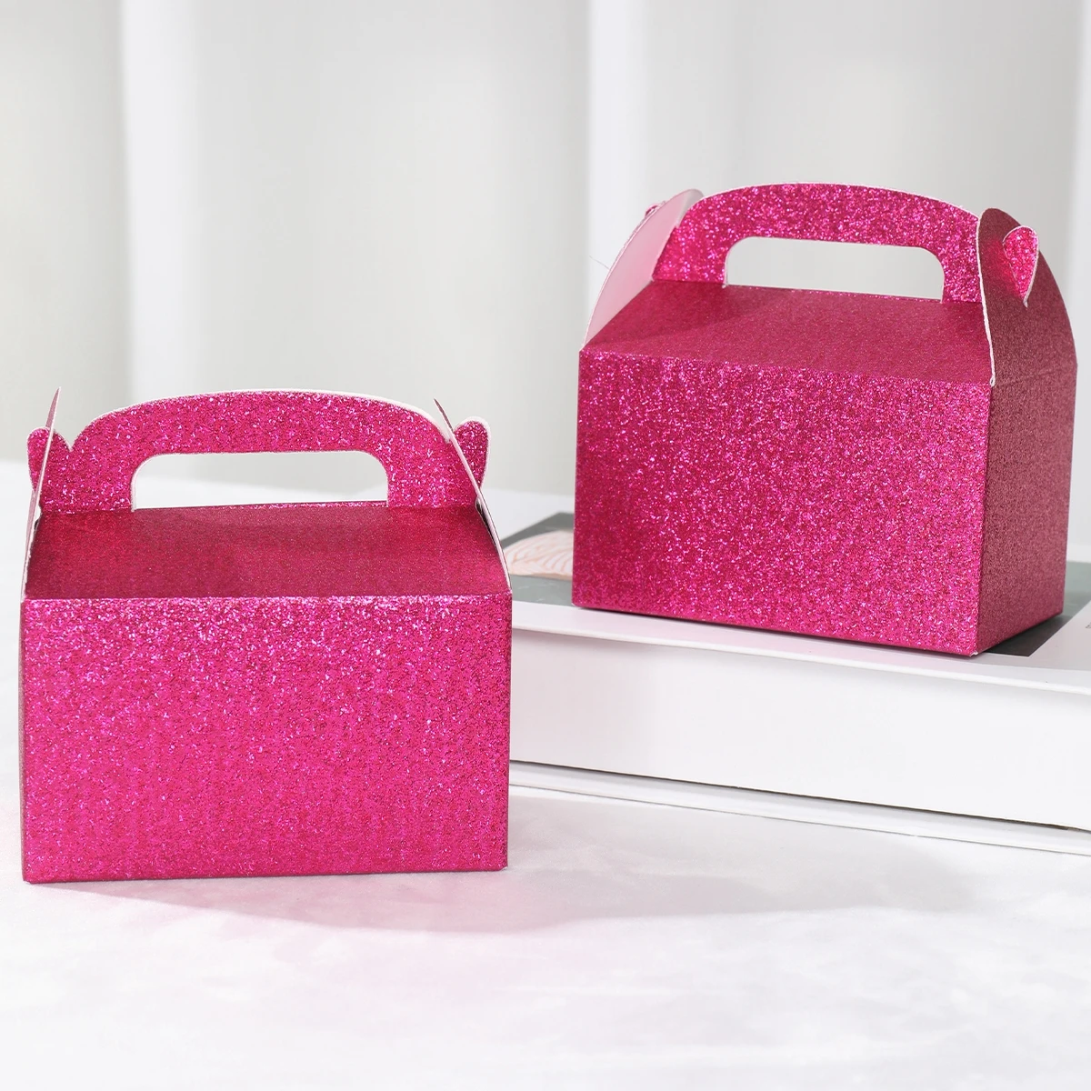 Caja de dulces brillante de 6 piezas, cajas de embalaje de regalo para el Día de San Valentín, regalos para niñas, recuerdos de boda y decoraciones para fiestas de cumpleaños - imagen 3