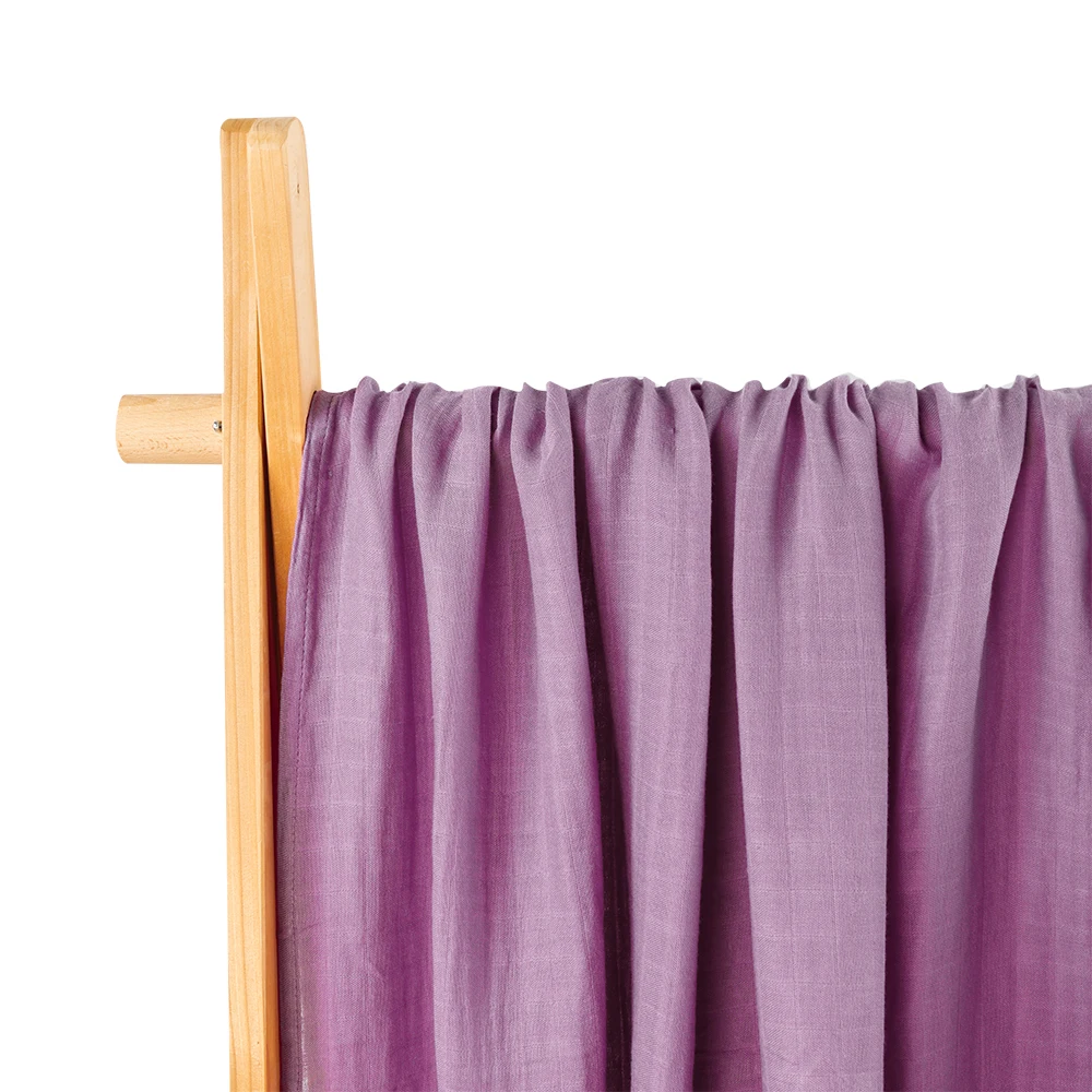 Manta envolvente de muselina para bebé, 120x110cm, 2 capas, agradable para la piel, bonito estampado, toalla para bebé, manta de algodón de bambú - imagen 5