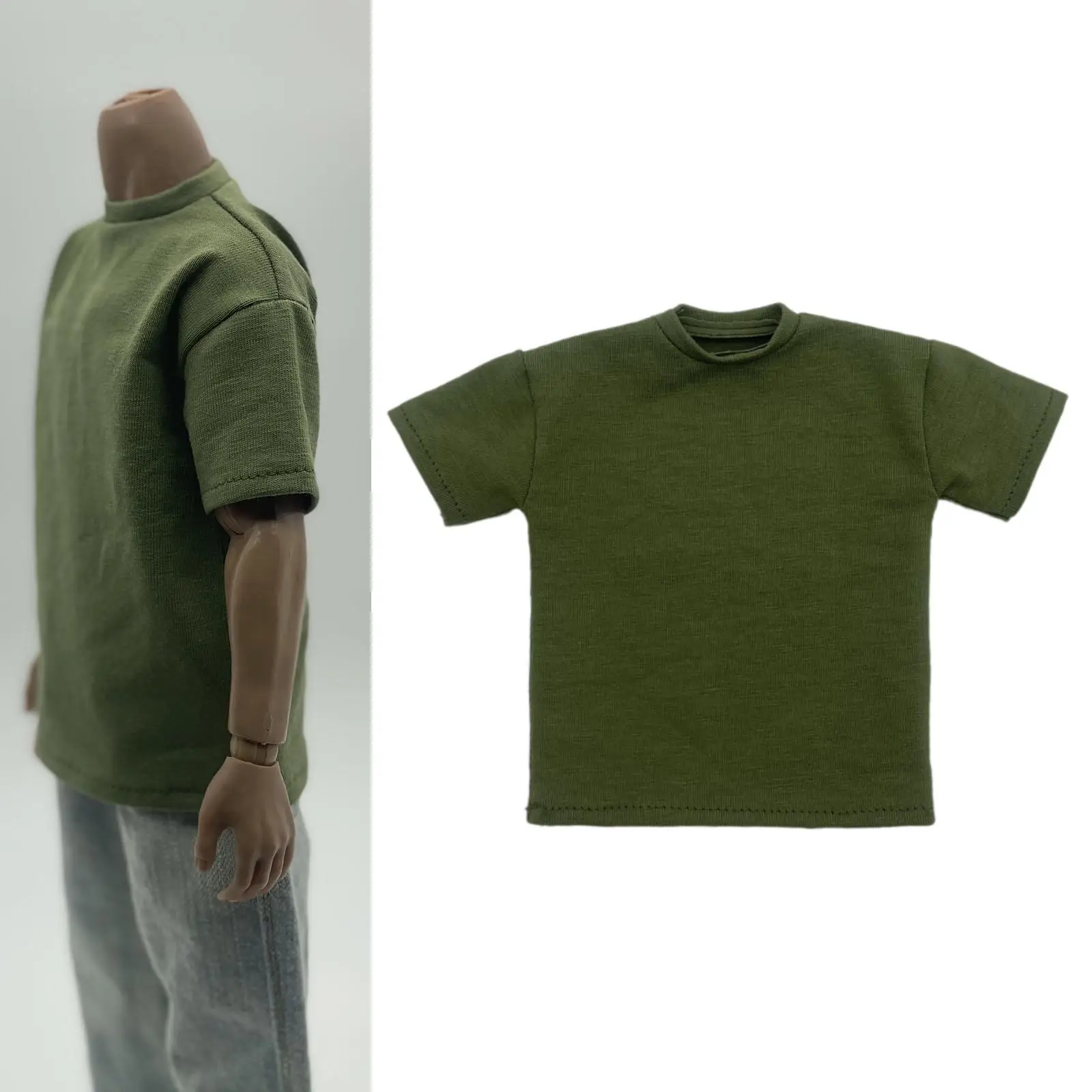 1/6 Scale Male T Shirt, Handmade Doll Clothes,Convenient Miniature Clothing 1:6 Male Figure T Shirt for 12in Figures 1/6 Scale Male T Shirt, Handmade Doll Clothes,Convenient Miniature Clothing 1:6 Male Figure T Shirt for 12in Figures
