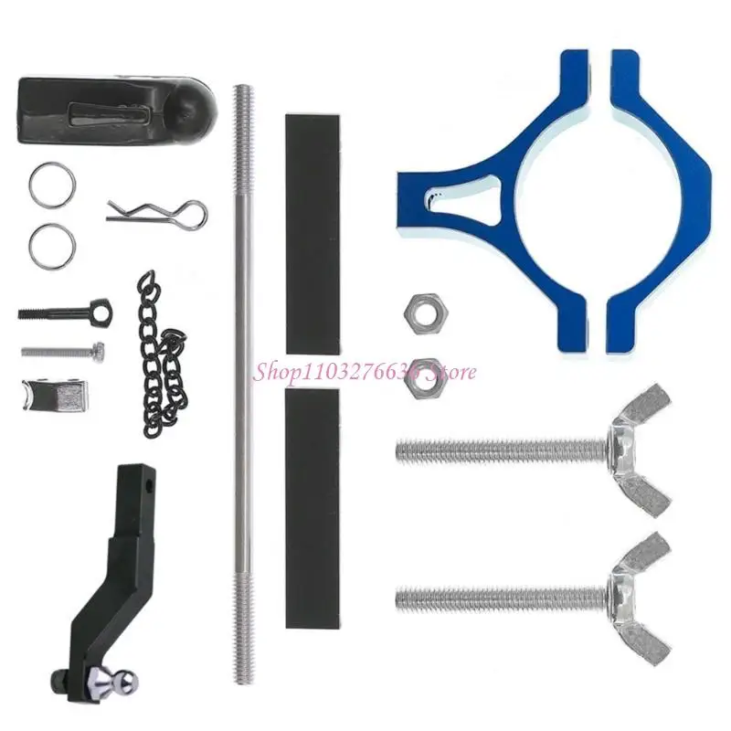 R6FD Conector remolque metal resistencia Herramienta accesorio vehículo Instalación gratuita - imagen 5