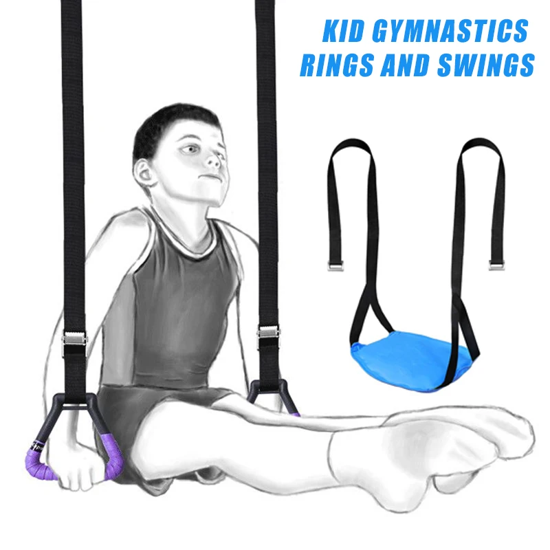 Anillas de gimnasia infantiles – Columpio con correas ajustables - imagen 5