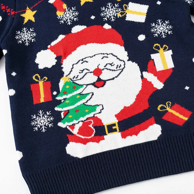 Jersey de Navidad infantil con dibujos y cuello redondo - imagen 5