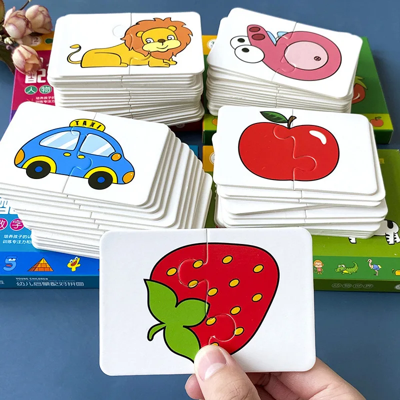 Tarjetas de rompecabezas con luz para educación temprana